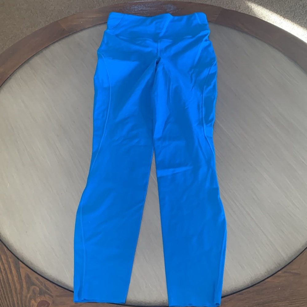 Lululemon Athletica Leggings Blue Size 4 Excellent Condition Spring Color - Picture 2 of 10